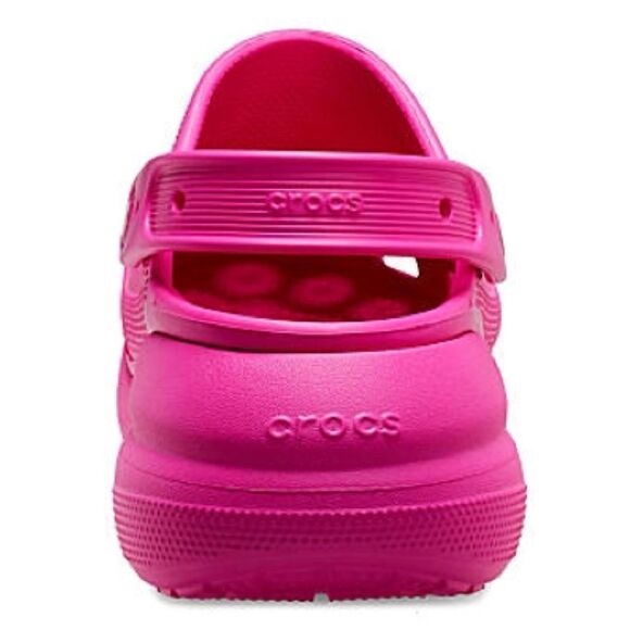 NEW Anthropologie Crocs Classic Crush Platform Clogs Color Pop Pink Women Size 8 - Picture 4 of 5
